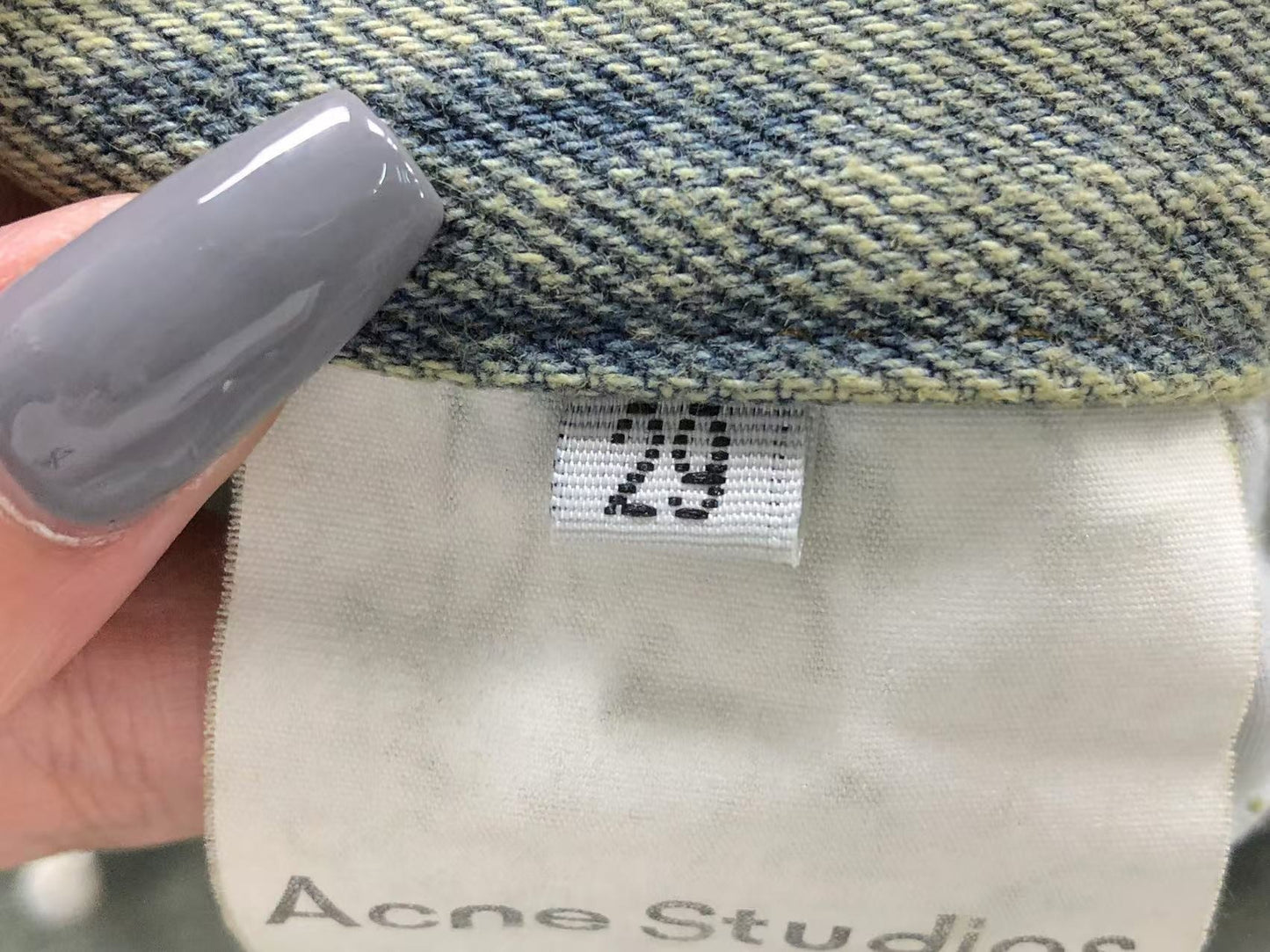 Calça Acne Studios Dirty Olive Denim