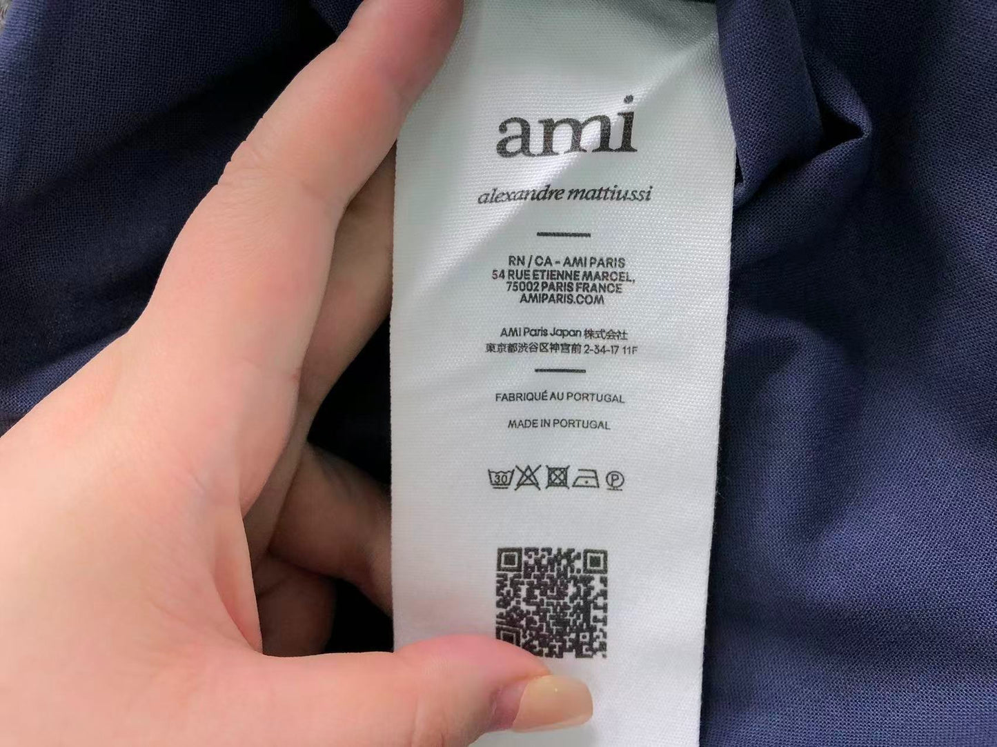 Camisa AMI Paris Heart Logo Classi