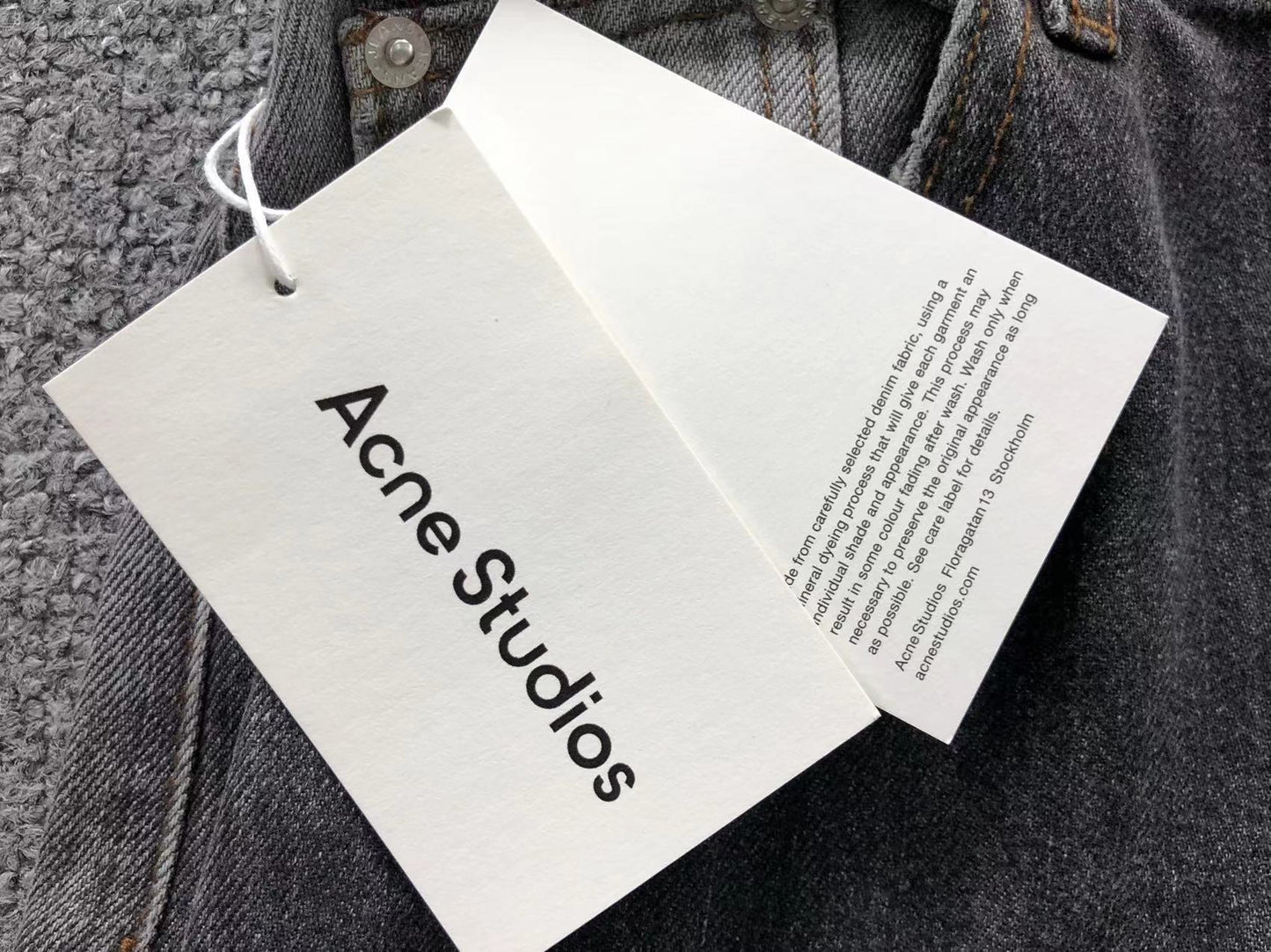 Calça Acne Studios Washed Baggy Denim