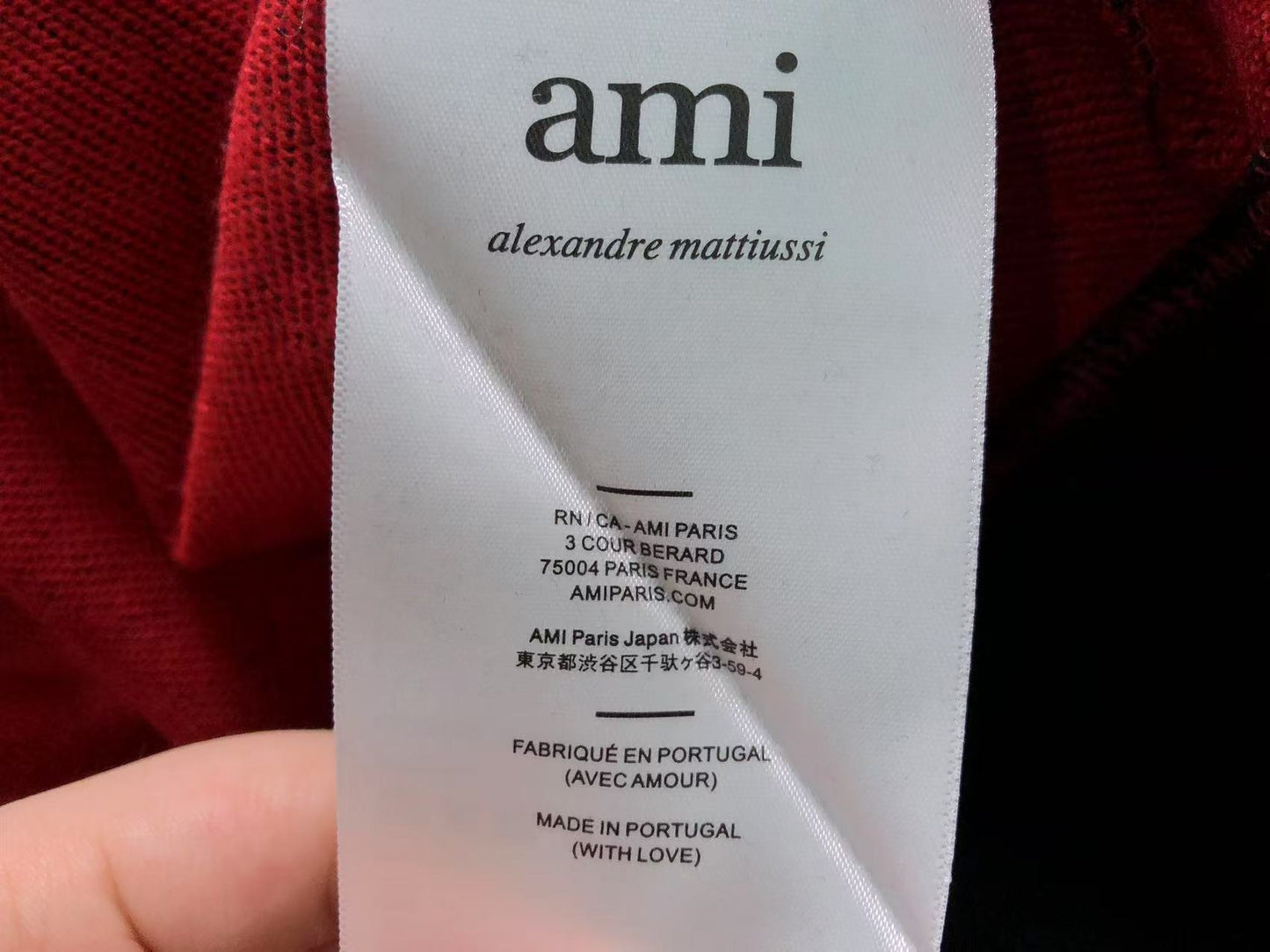 Moletom AMI Paris Ami de Cœur Contrast Zip Hoodie
