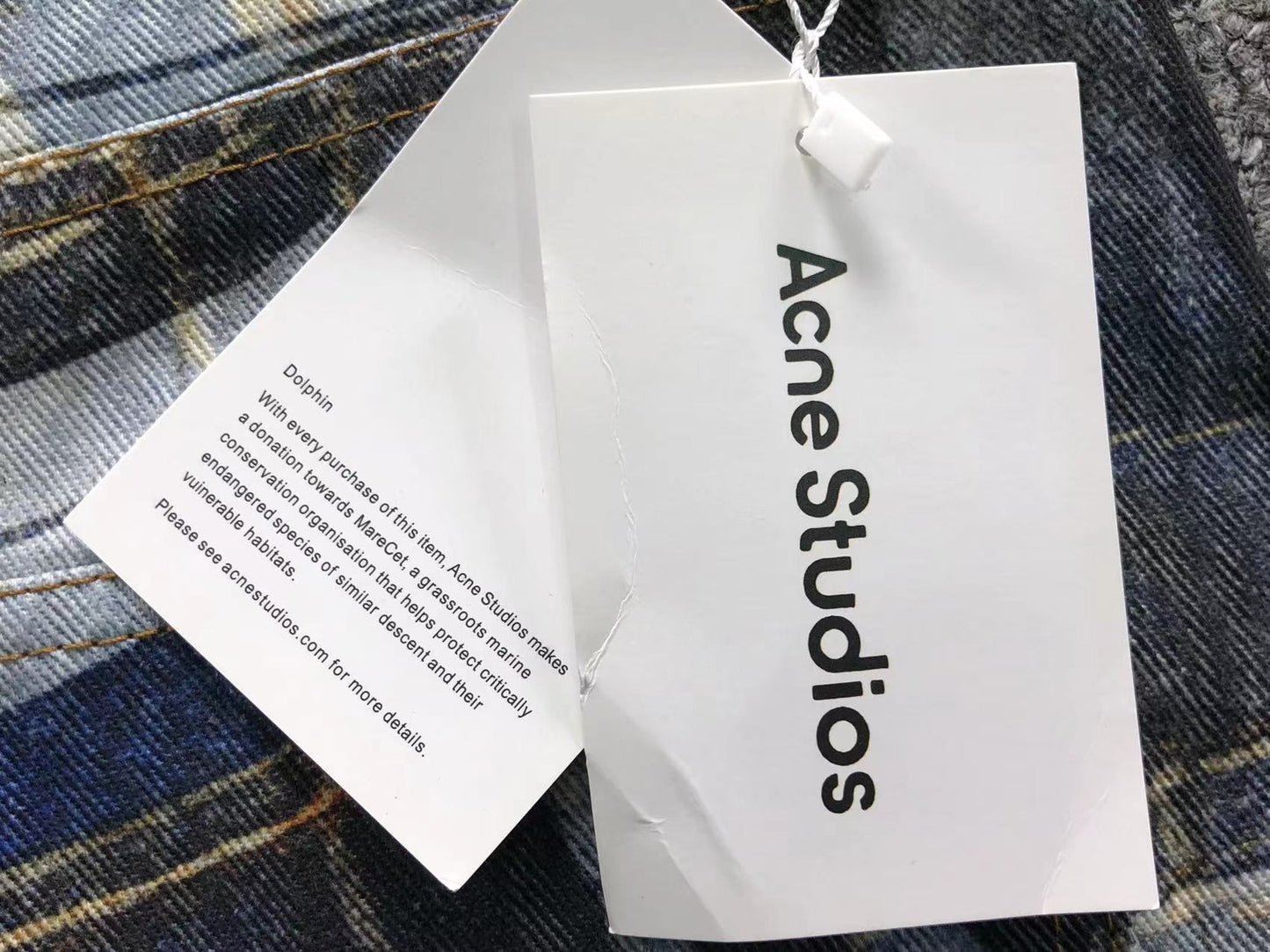 Calça Acne Studios Layered Flannel Denim