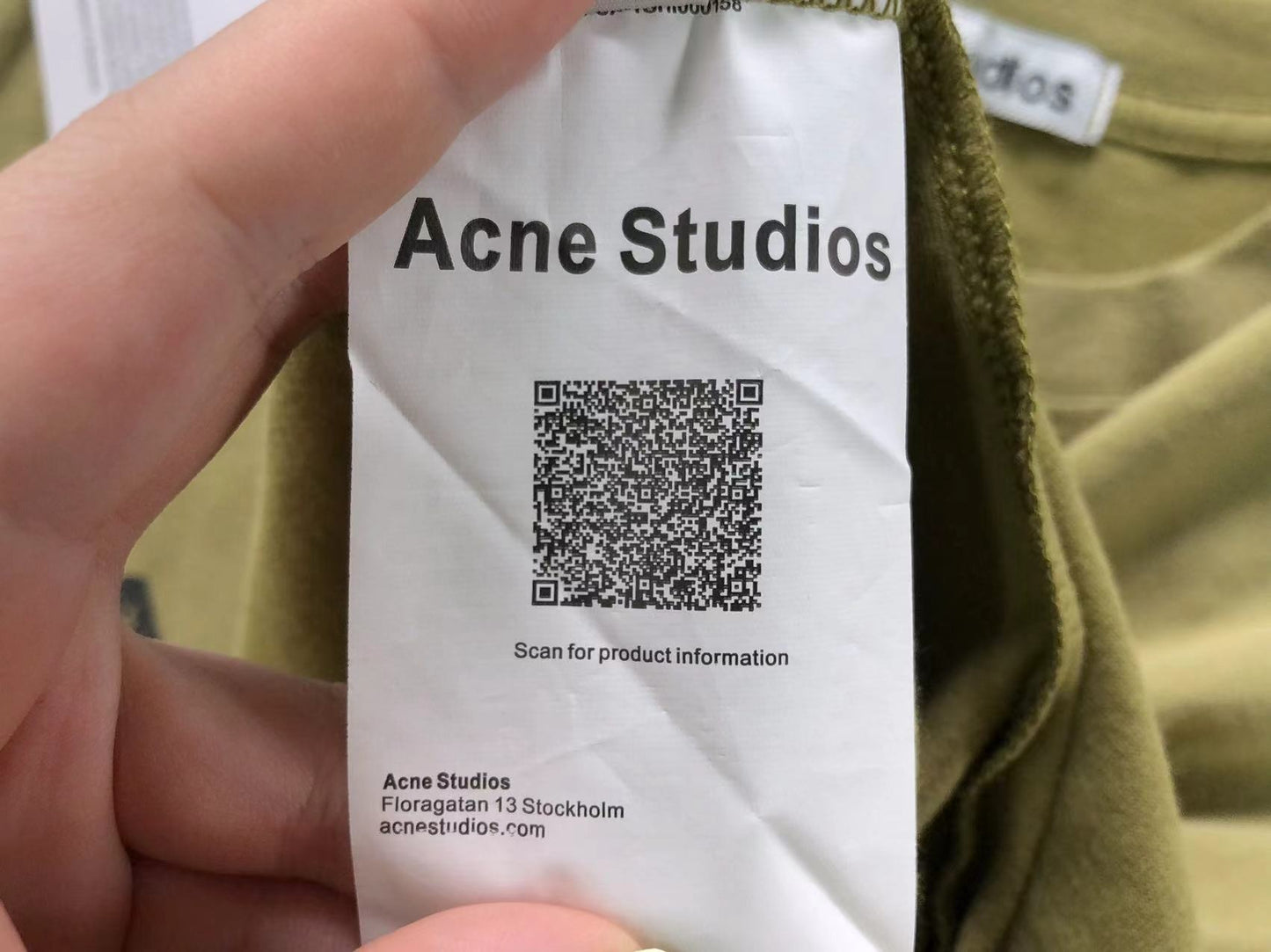 Camsieta Acne Studios Stockholm 1996 Rib Long Sleeve