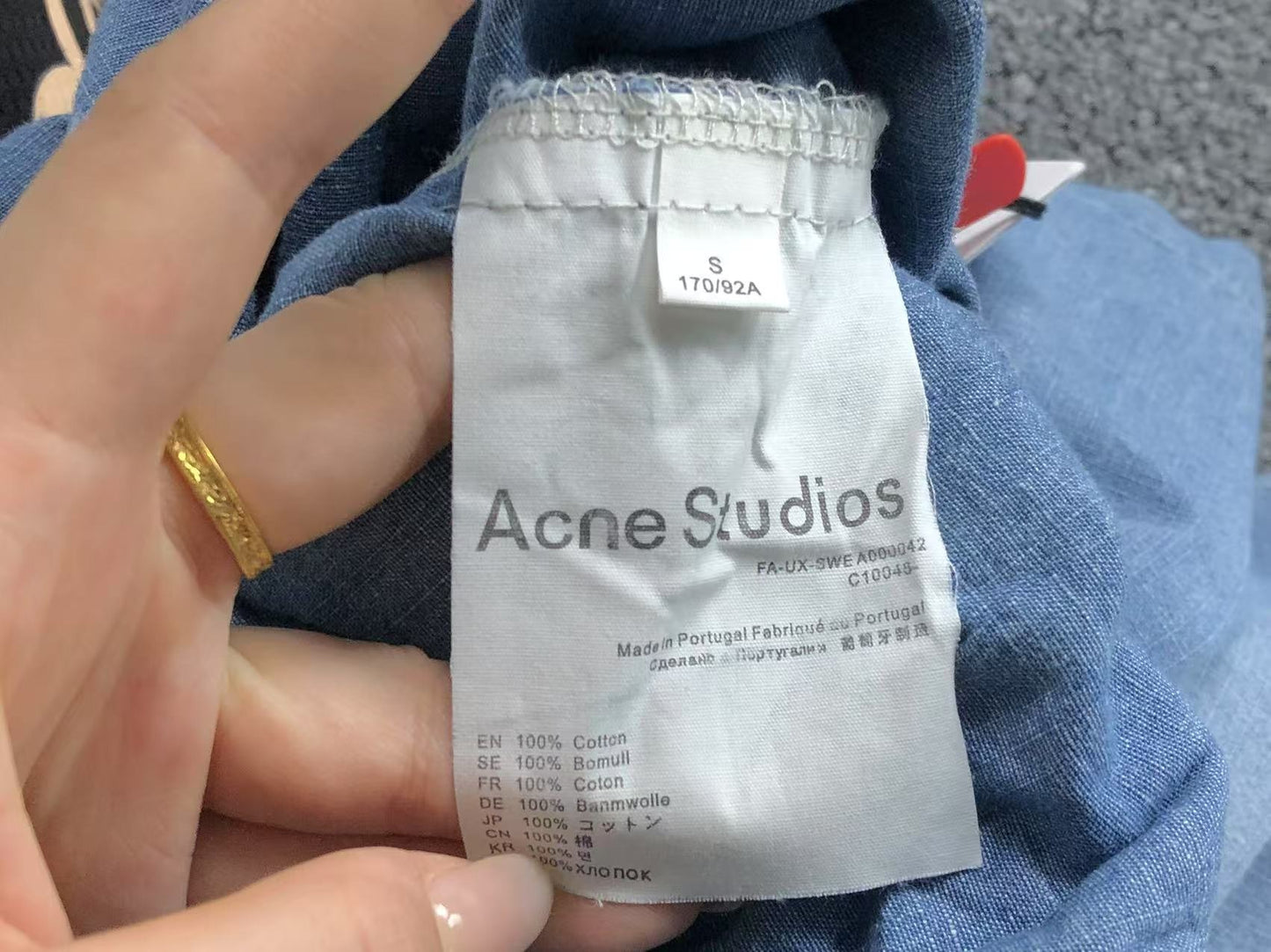 Conjunto Acne Studios Vintage Blue