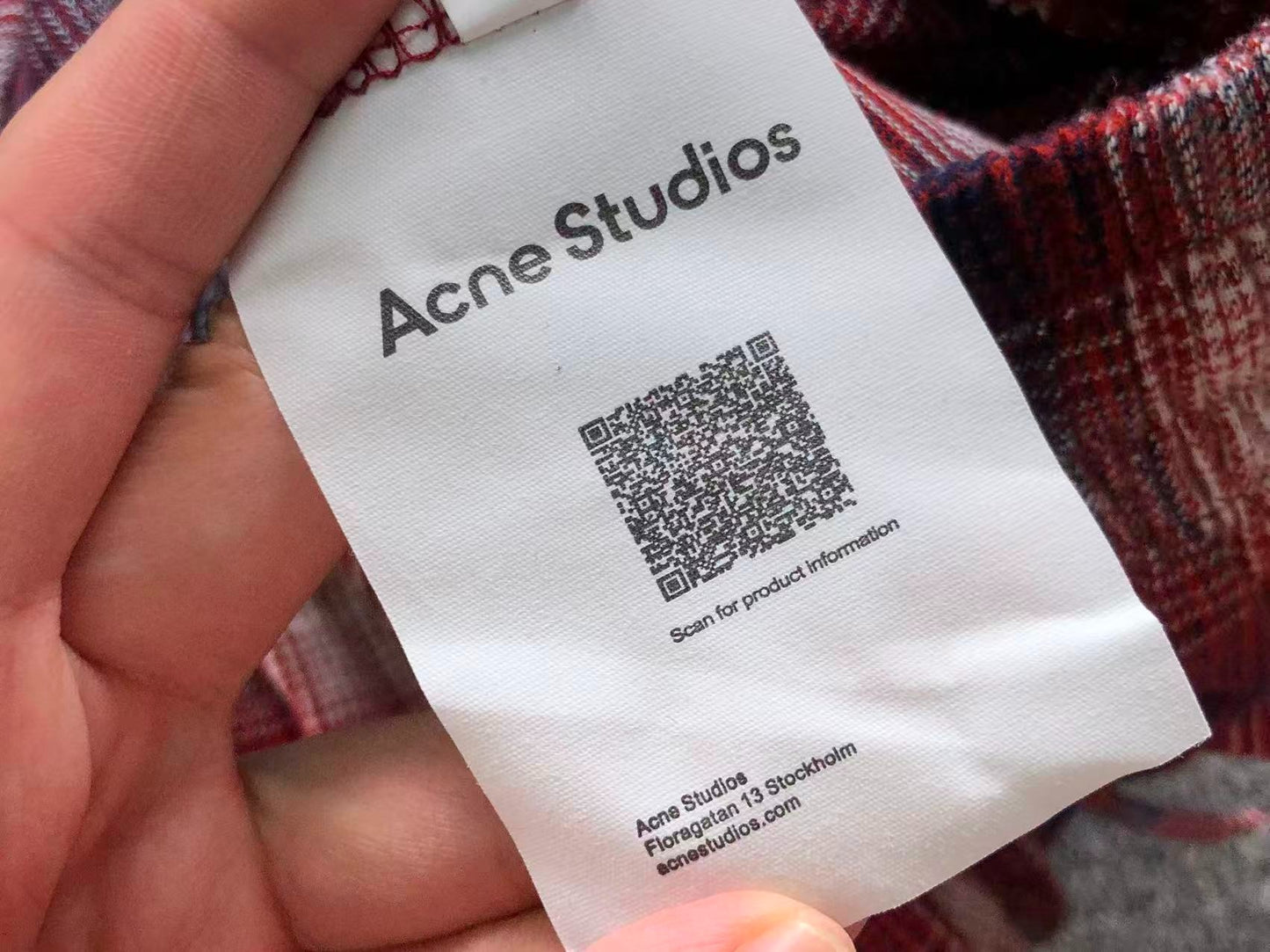 Conjunto Acne Studios Flannel Checkered set