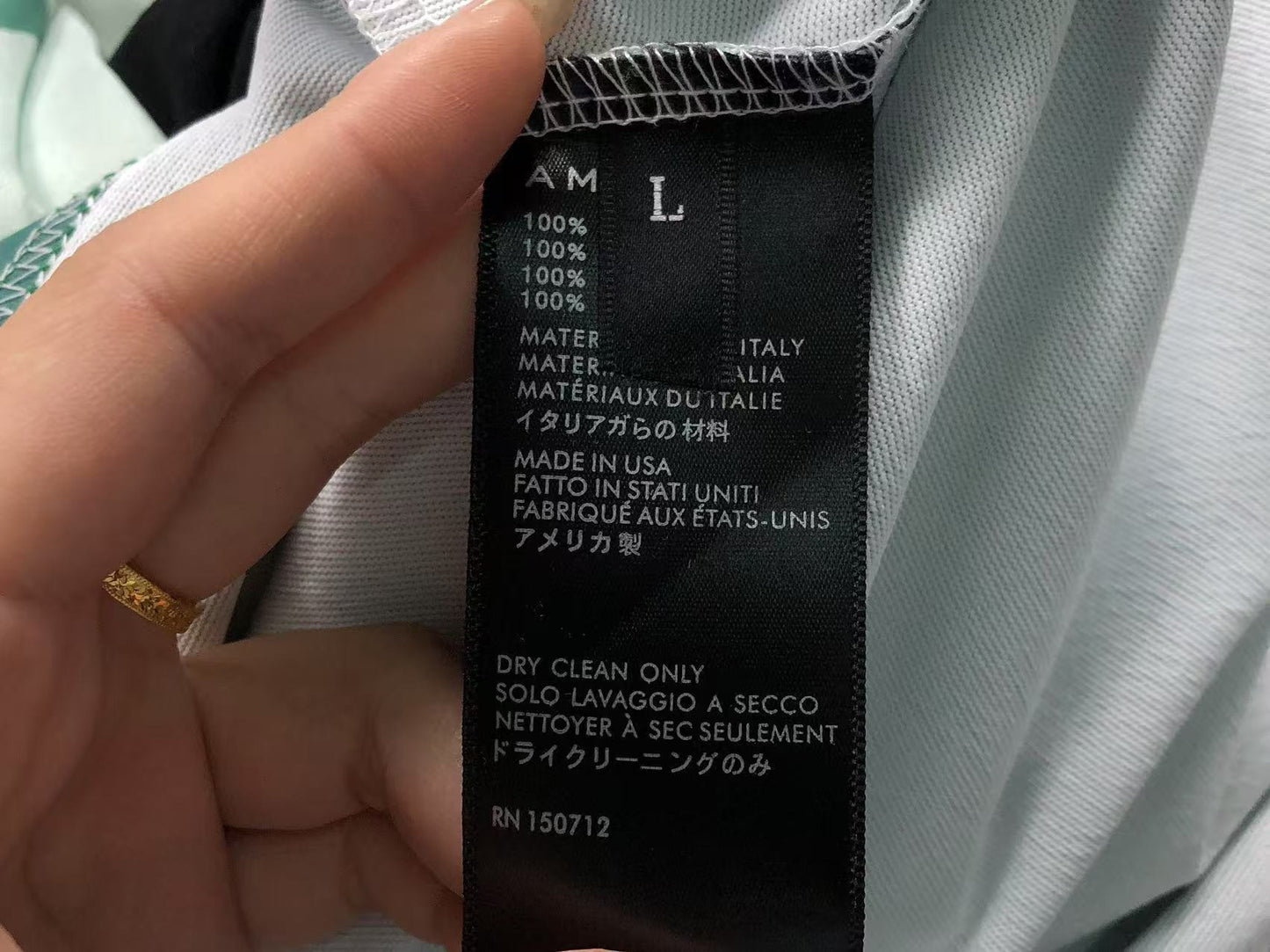 Camiseta AMIRI Emerald Fade Logo