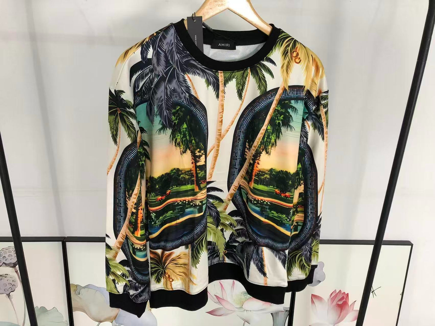 Moletom AMIRI Tropical Mirage Print Crewneck