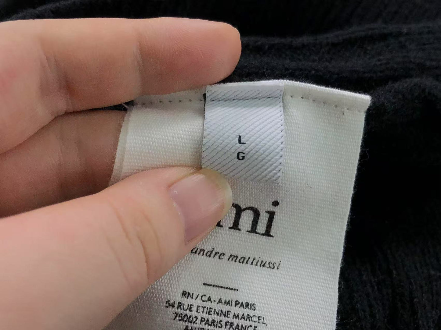 Suéter AMI Paris Gola Alta Zip