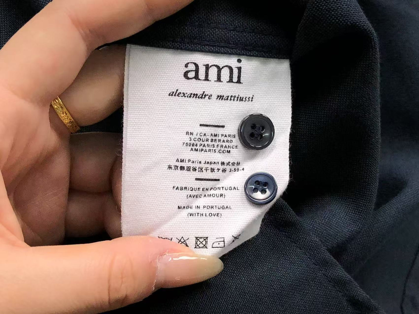 Camisa AMI Paris Mini Heart Classic