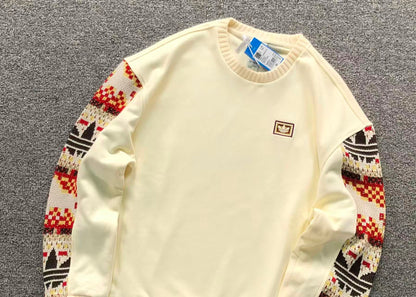 Moletom Adidas Nordic Knit Sleeve Crewneck