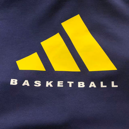 Moletom Adidas Basketball Back Logo Zip Hoodie