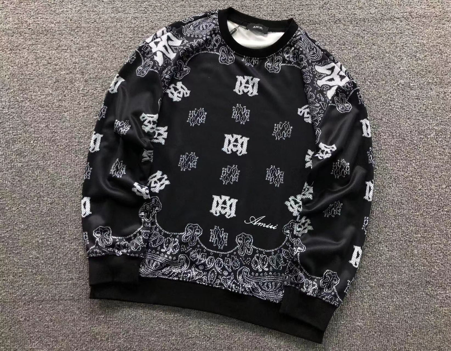 Moletom AMIRI Bandana Monogram Crewneck