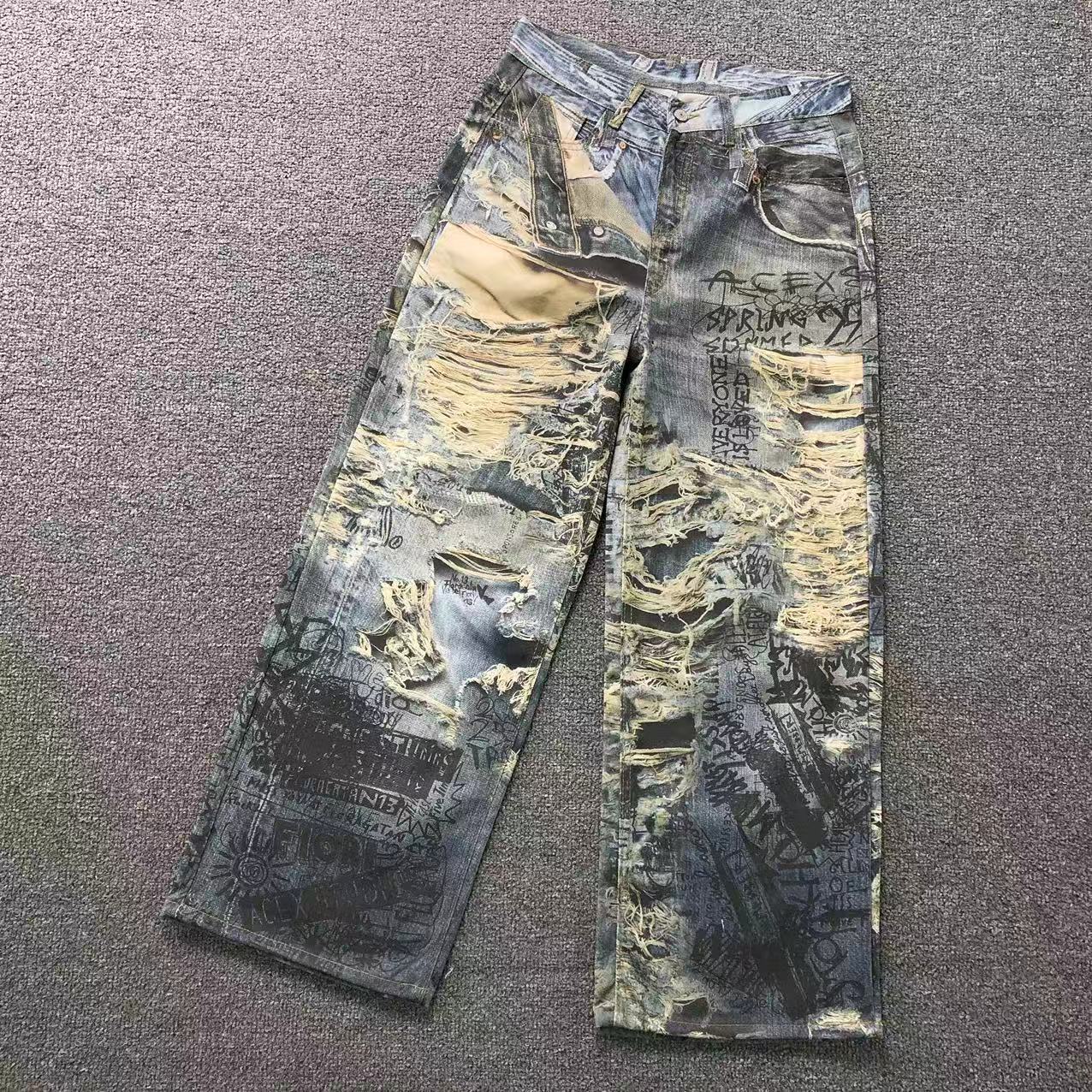 Calça Acne Studios Underground Script Denim