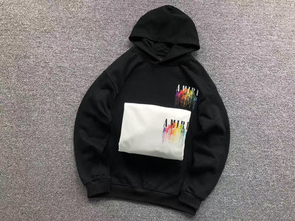 Moletom AMIRI Rainbow Drip Logo Hoodie