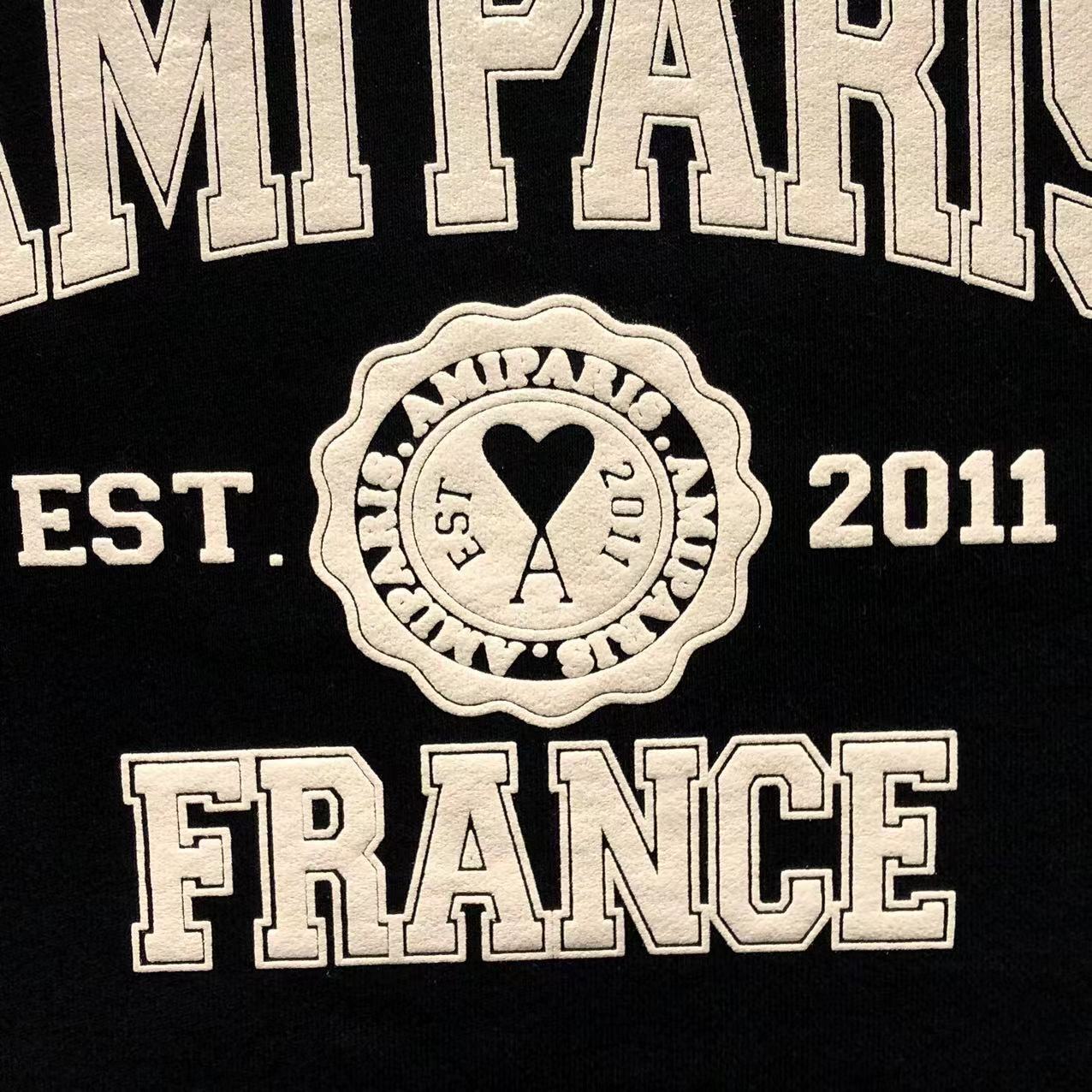 Moletom AMI Paris Varsity Logo Crewneck
