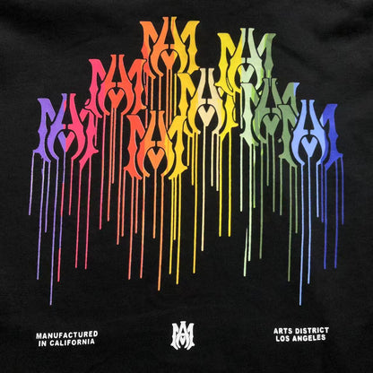 Moletom AMIRI Rainbow Drip Logo Hoodie