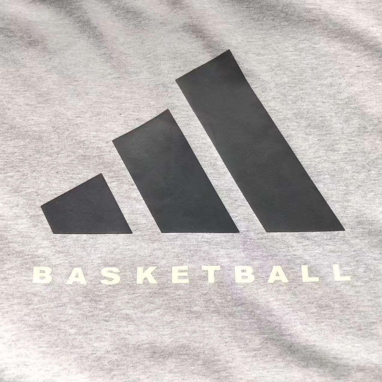 Moletom Adidas Basketball Back Logo Zip Hoodie