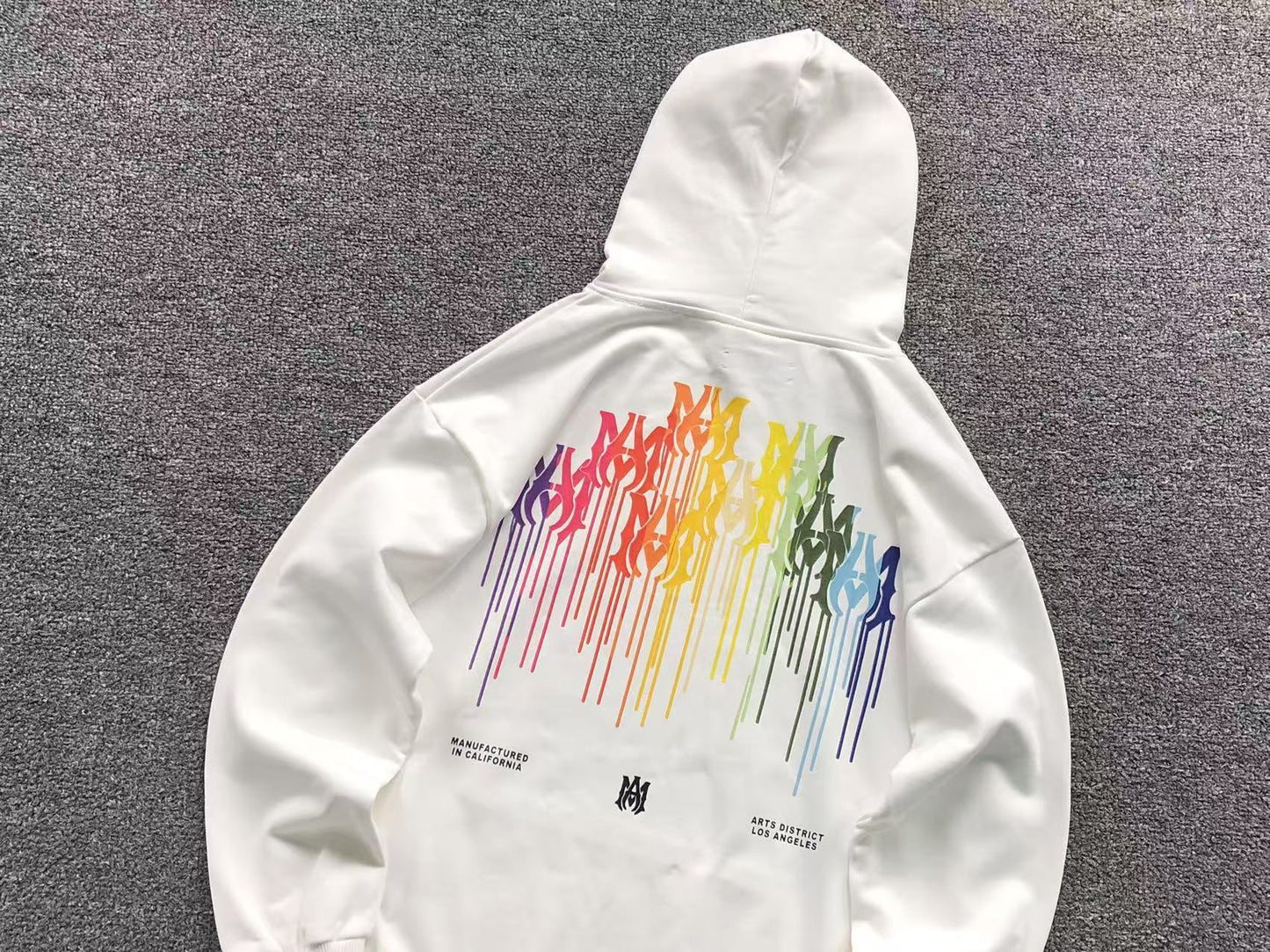 Moletom AMIRI Rainbow Drip Logo Hoodie