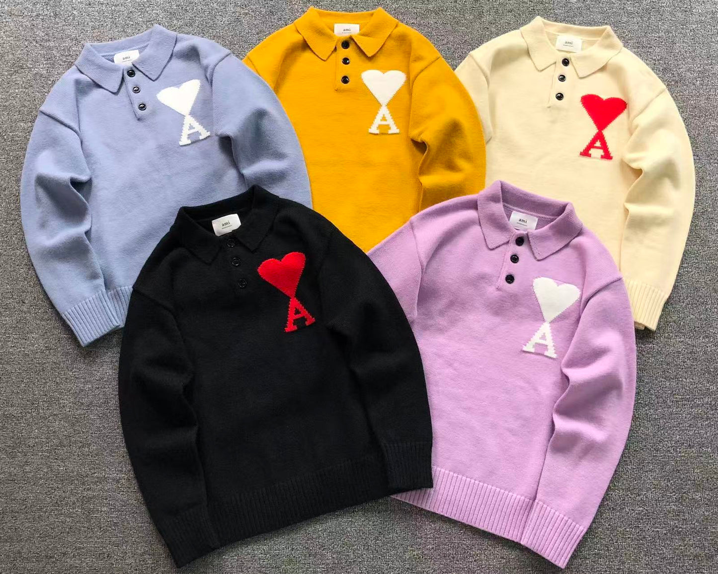 Suéter AMI Paris Polo Knit Essential