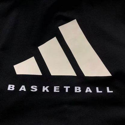 Moletom Adidas Basketball Back Logo Zip Hoodie