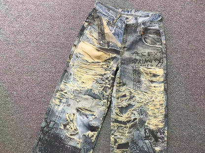 Calça Acne Studios Underground Script Denim