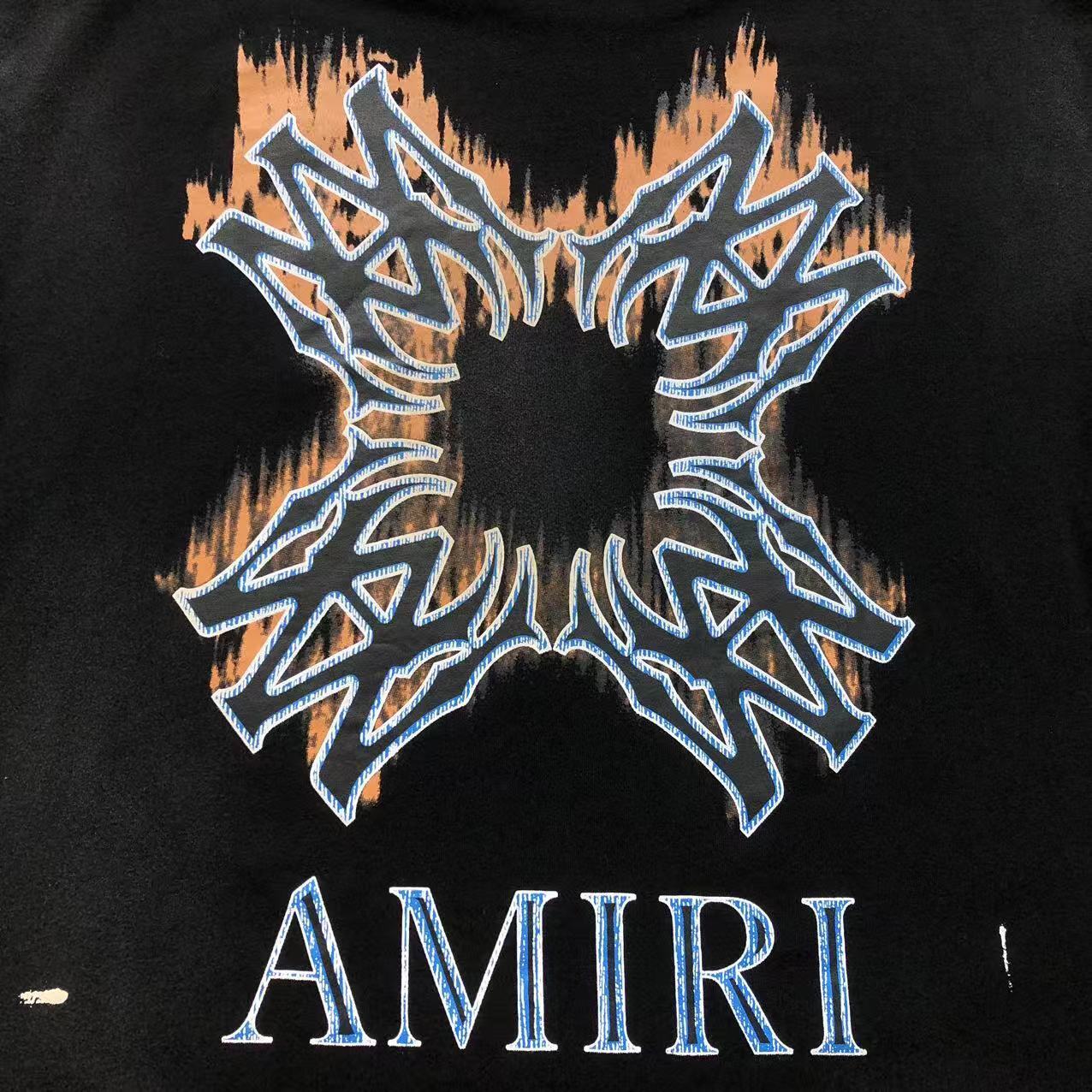 Camiseta AMIRI Tribal Flame Cross