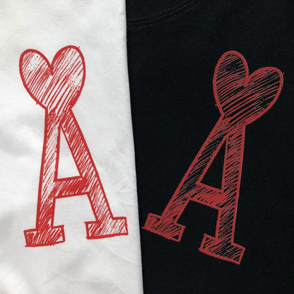 Camiseta AMI Paris Graphic Backprint Artist Edition