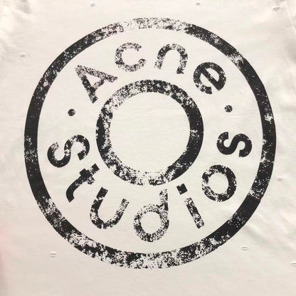 Camiseta Acne Studios Distressed Round Logo