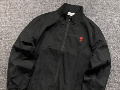 Jaqueta AMI Paris Windbreaker Logo Coração