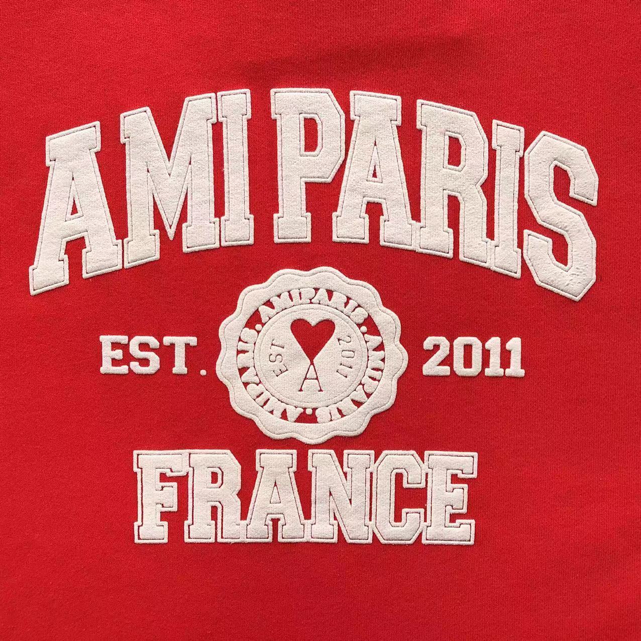Moletom AMI Paris Varsity Logo Crewneck