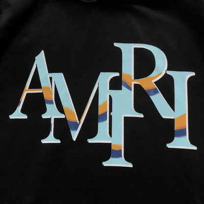 Moletom AMIRI Split Stripe Monogram Hoodie