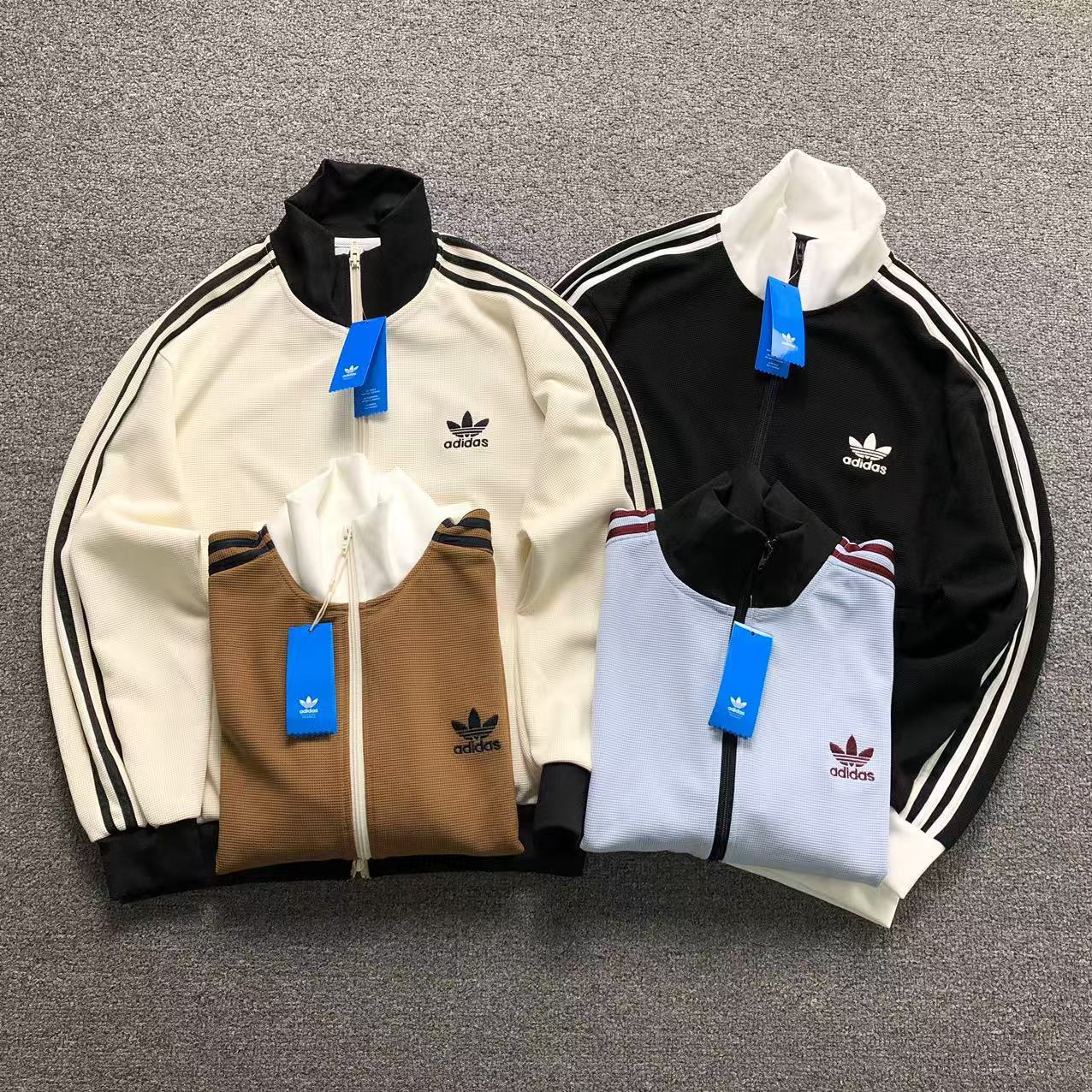 Moletom Adidas Originals Waffle Track Zip