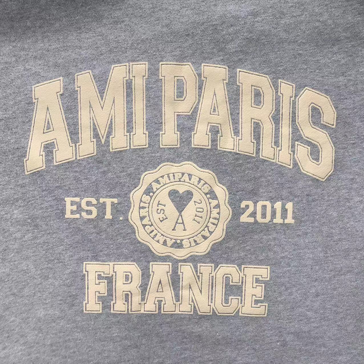 Moletom AMI Paris Varsity Logo Crewneck