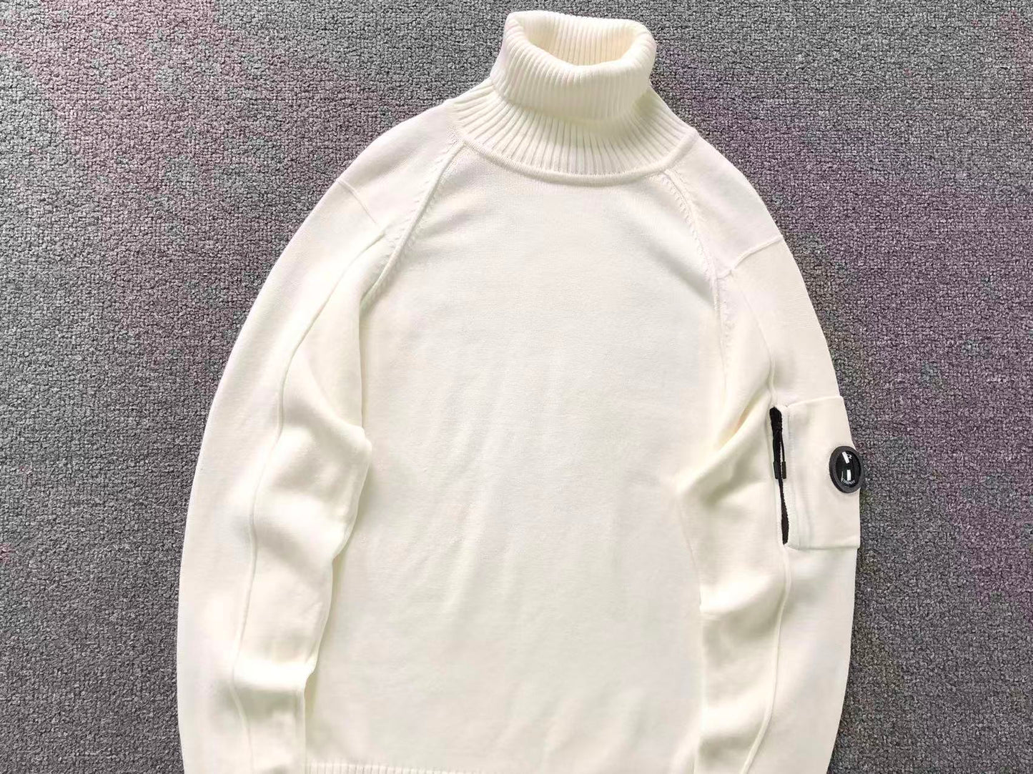 Suéter Gola Alta C.P. Company Knit Off White