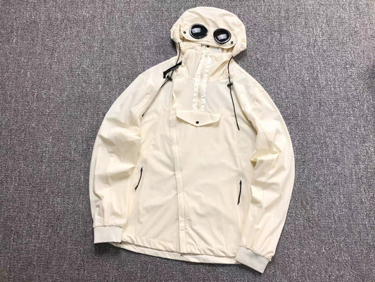 Jaqueta C.P. Company Tech Anorak Goggle Off White