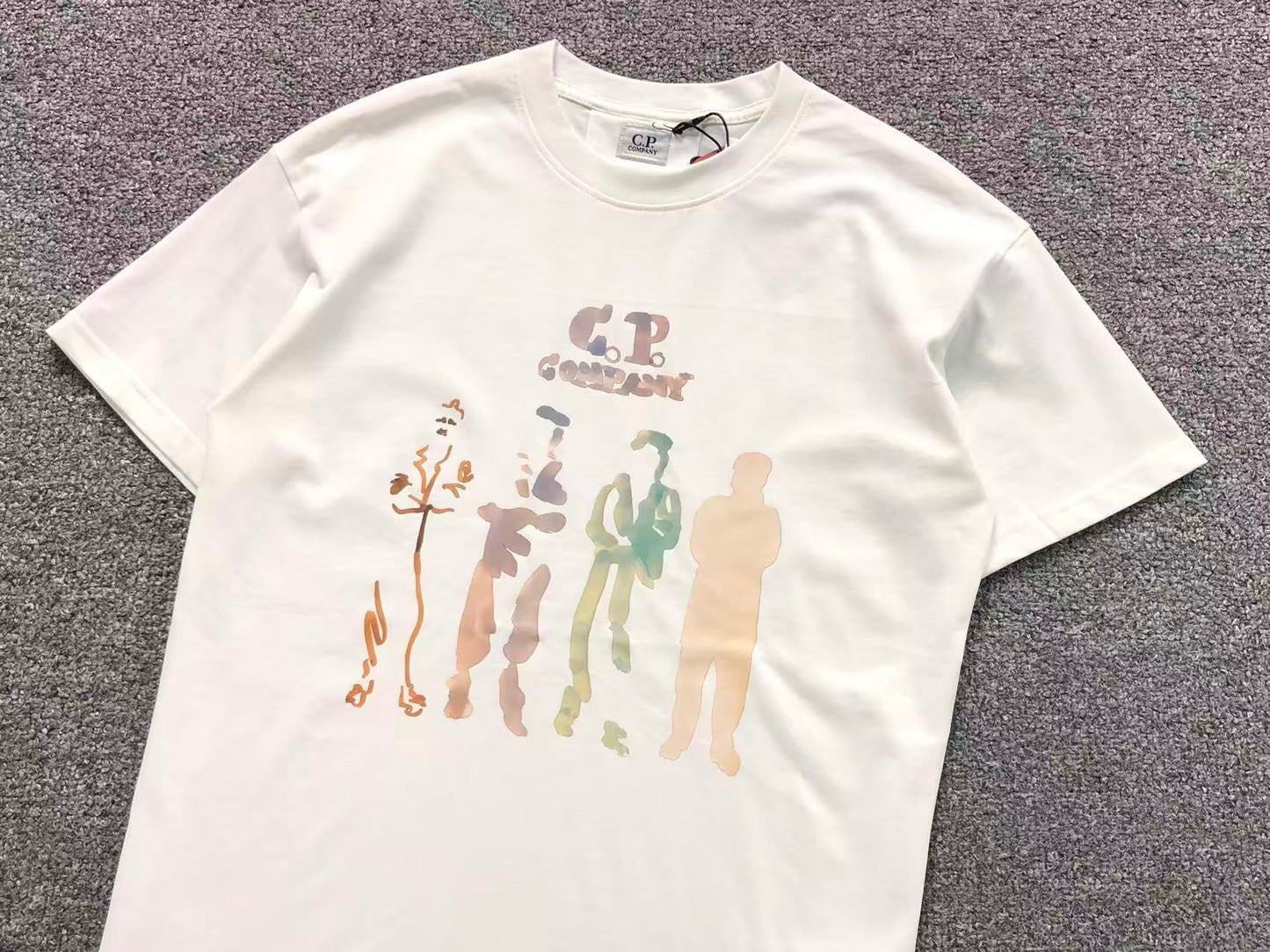 C.P Company Abstract Figures Tee