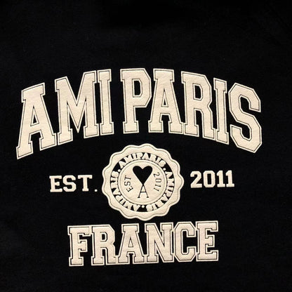 Moletom AMI Paris Varsity Logo Crewneck
