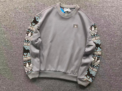 Moletom Adidas Nordic Knit Sleeve Crewneck