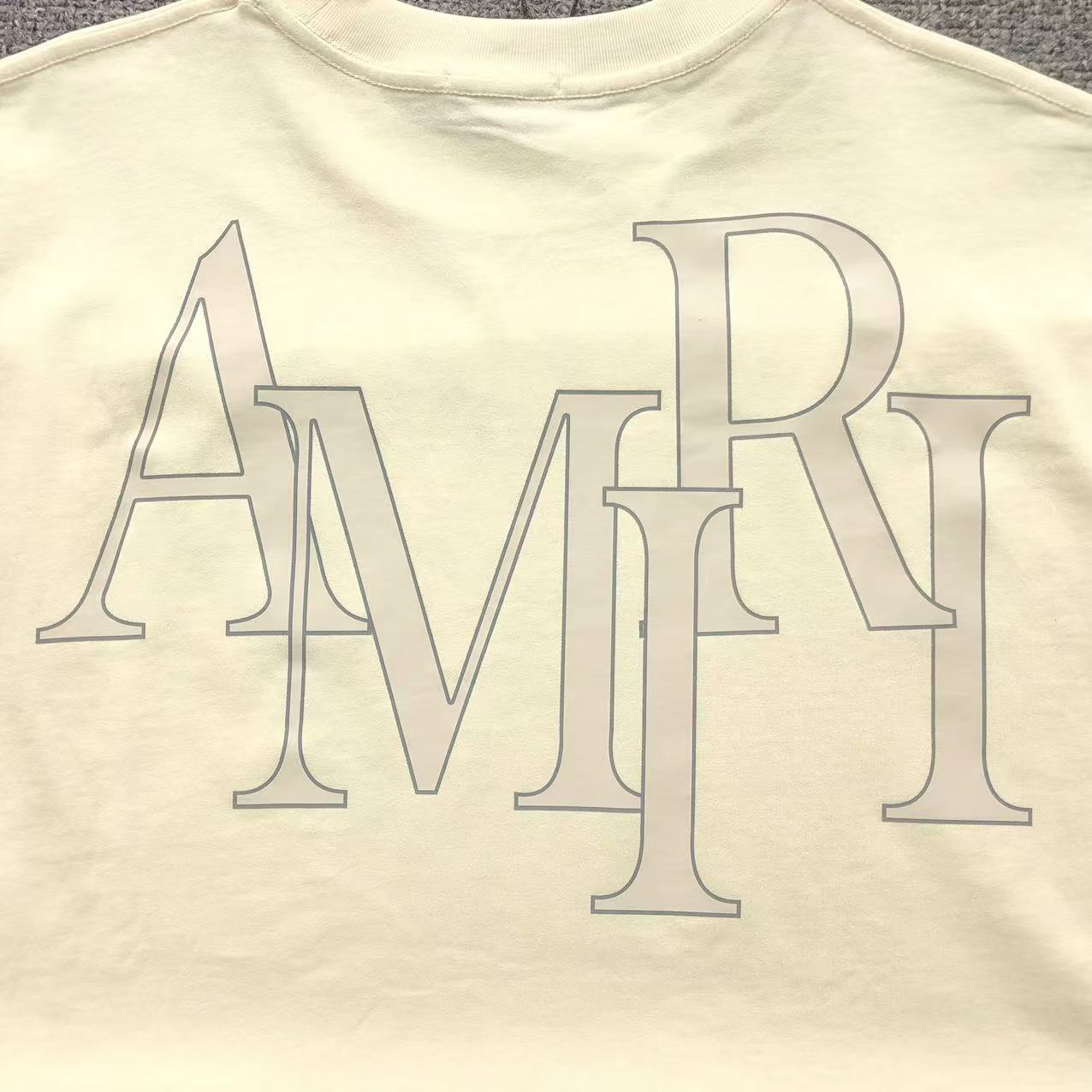 Camiseta AMIRI Monogram Oversized Back Logo