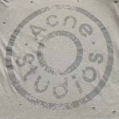 Camiseta Acne Studios Distressed Round Logo