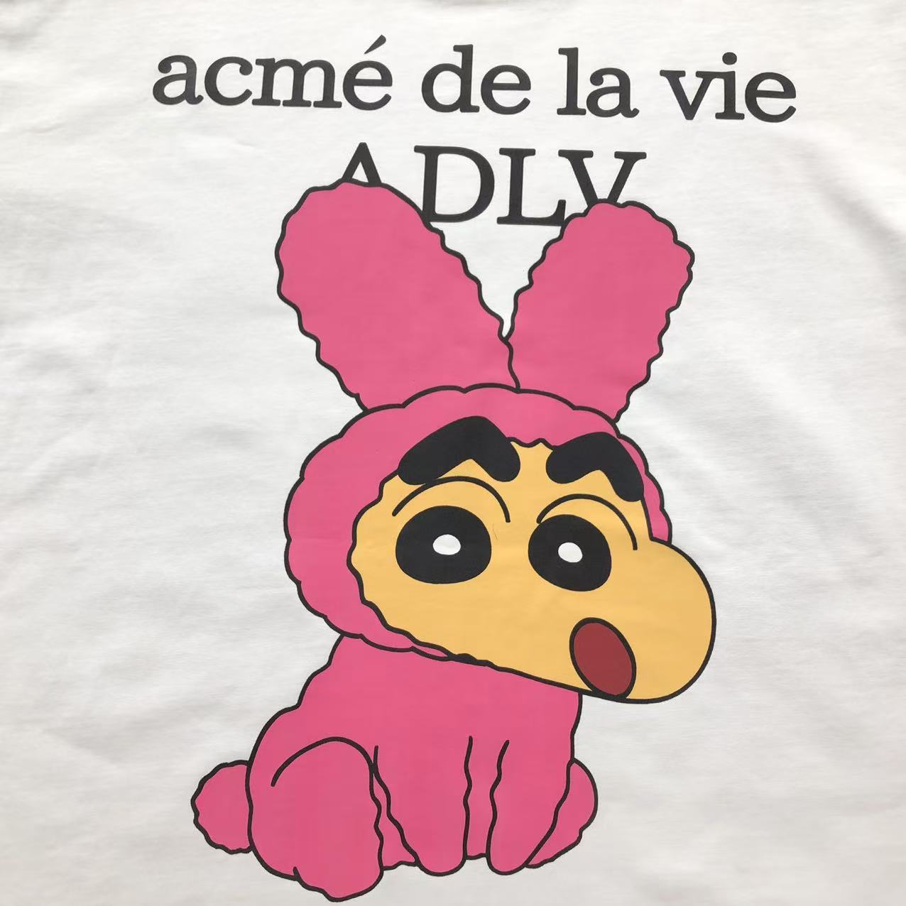 Camiseta ADLV Pink Bunny Cartoon Tee