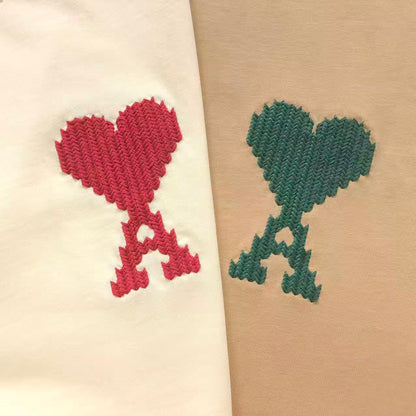 Camiseta AMI Paris Premium Mini Heart Detail