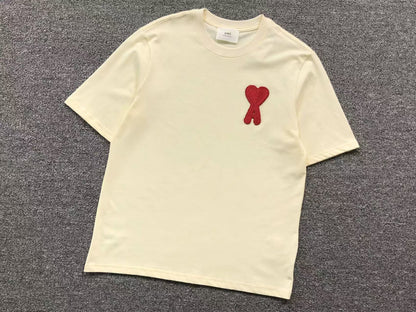 Camiseta AMI Paris Big Heart Embroidered