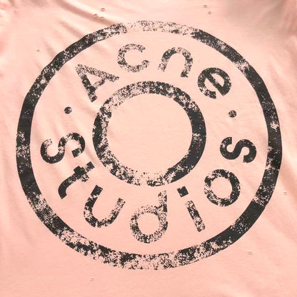 Camiseta Acne Studios Distressed Round Logo