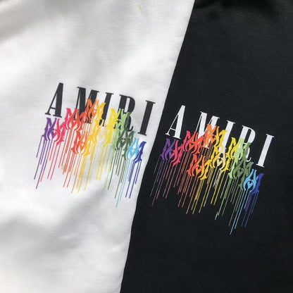 Moletom AMIRI Rainbow Drip Logo Hoodie
