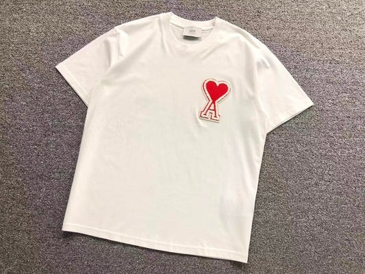 Camiseta AMI Paris Patch Logo Coração