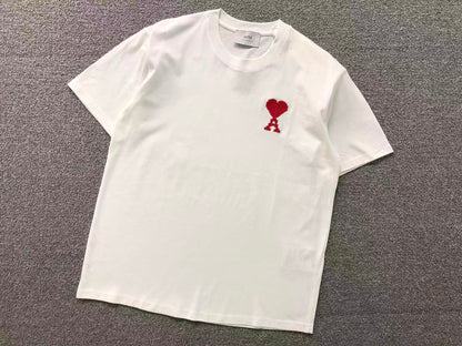 Camiseta AMI Paris Classic Logo Vermelho