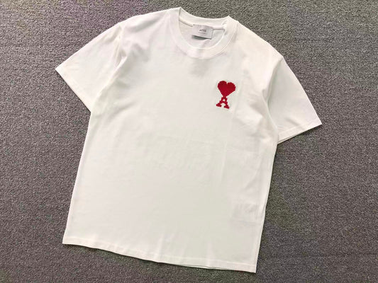 Camiseta AMI Paris Classic Logo Vermelho