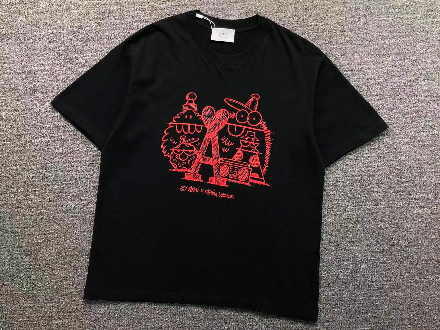 Camiseta AMI Paris x Kevin Lyons Graphic Heart