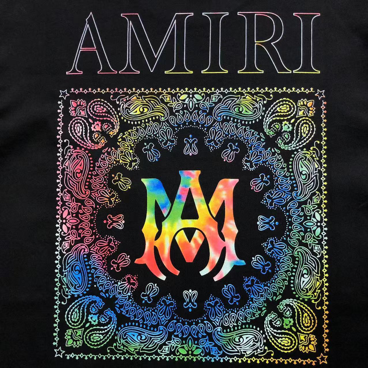 Camiseta AMIRI Rainbow Bandana Logo