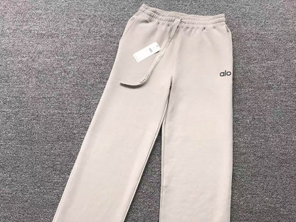 Calça elástica ALO moletom reta Feminino